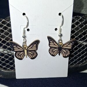 Handcrafted Butterfly Dangle Earrings